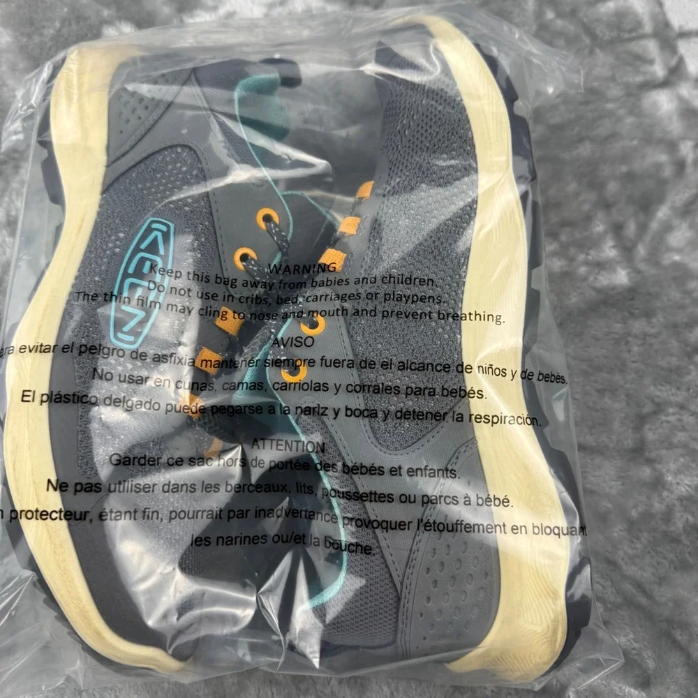 KEEN Terradora Speed Womens Shoes Grey Aqua Orange Size 10 Hiking Gorpcore‎